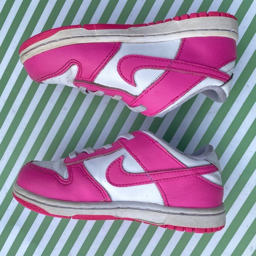 Nike Dunk Low Fuchsia Toddler Size 9.5 - Picture 6 of 10